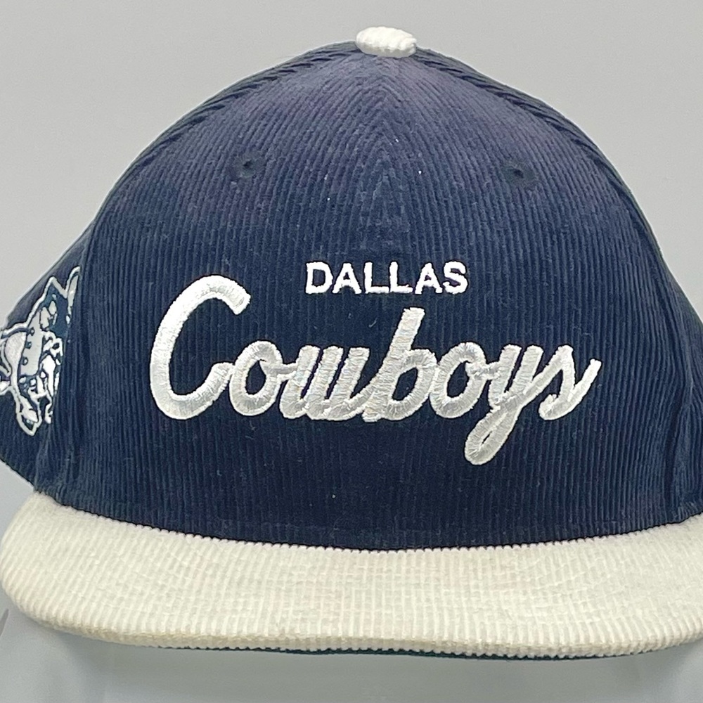 Dallas Cowboys Navy and White Corduroy Cap